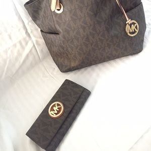Michael Kors Brown Monogram Wallet